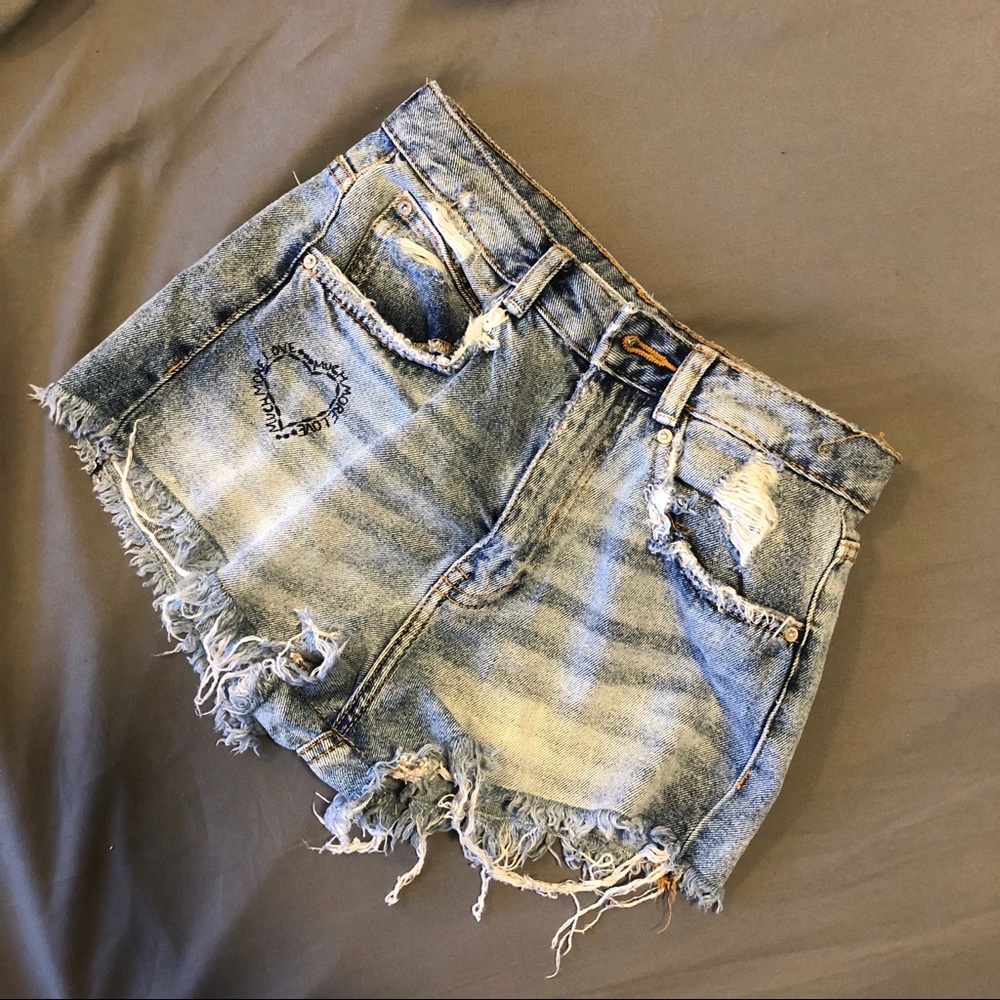 Zara denim shorts size 2